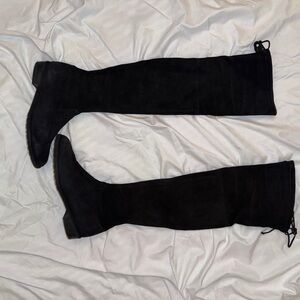 Sam Edelman 'Paloma' Thigh High Boots Over The Knee- Black Suede - 8.5